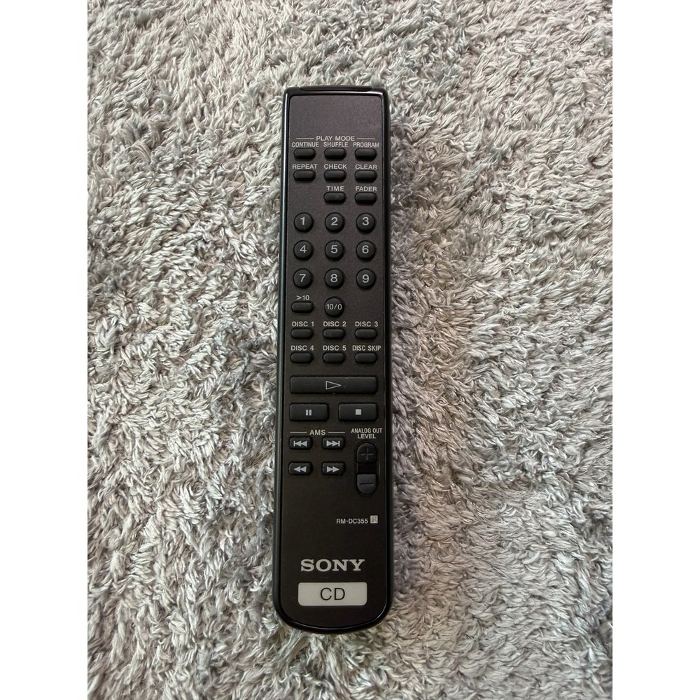Sony Unisex RM-DC355 CD Player Remote Control Black Multi Disc Function